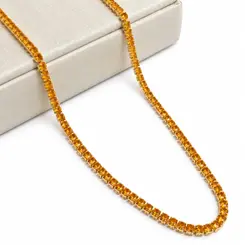 CHOKER RIVIERA AMARELA BANHADA A OURO 18K