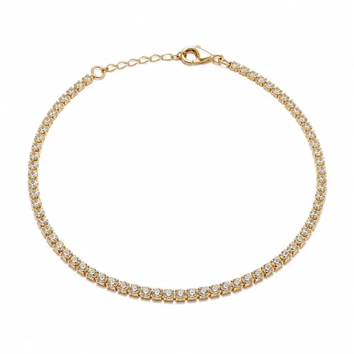 PULSEIRA RIVIERA BANHADA A OURO 18K