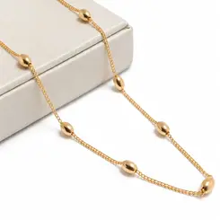 COLAR BOLAS BANHADO A OURO 18K