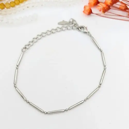 Pulseira Banhada a Ouro Branco
