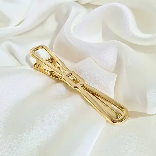 PRESILHA LAÇO DOURADA BANHADA A OURO 18K
