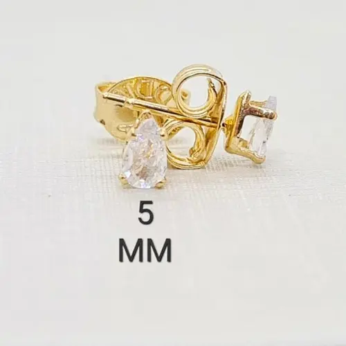 Brinco P. Luz Gota Banhado a Ouro 18K