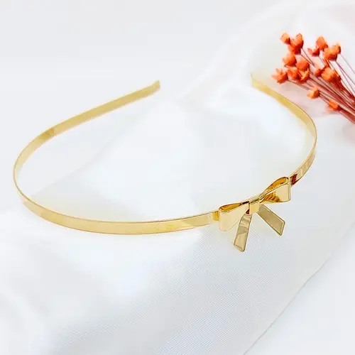 TIARA LAÇO MINIMALISTA BANHADA A OURO 18K