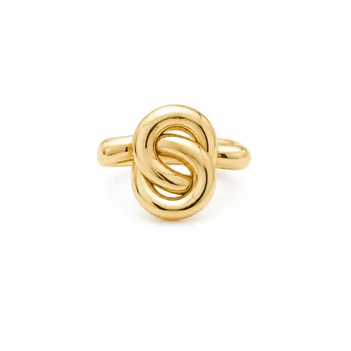 PRESILHA NÓ BANHADA A OURO 18K
