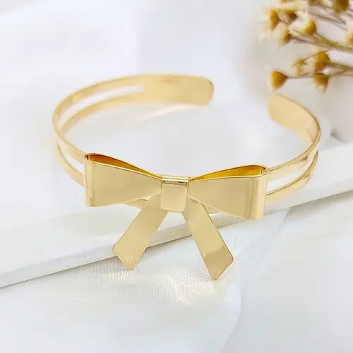 BRACELETE LAÇO ENCANTO BANHADO A OURO 18K
