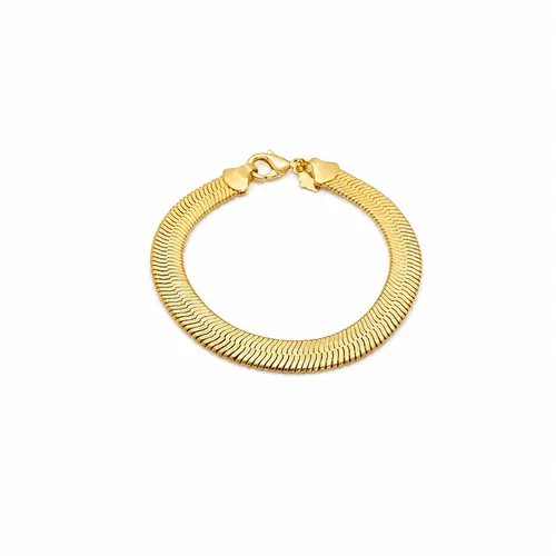 PULSEIRA LUXO MALHA ITALIANA BANHADA A OURO 18K