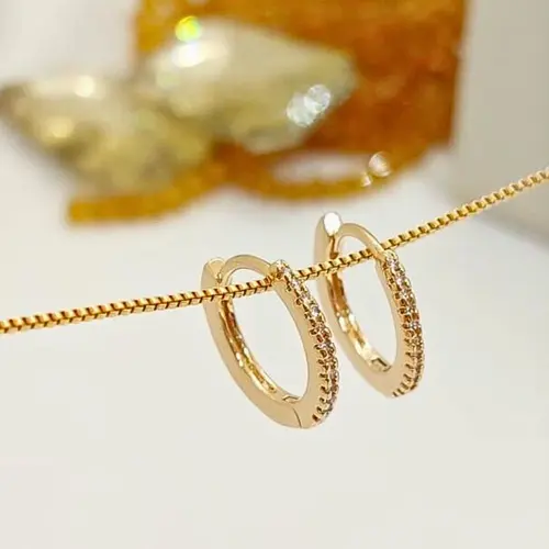 Brinco Argola Brisa Banhado a Ouro 18K