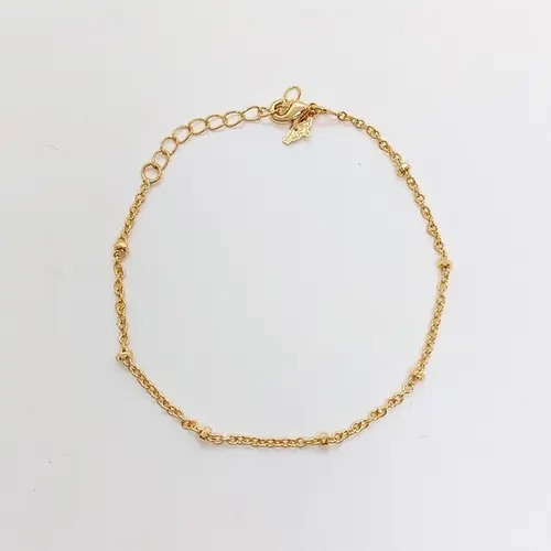PULSEIRA PONTO DE OURO BANHADA A OURO 18K