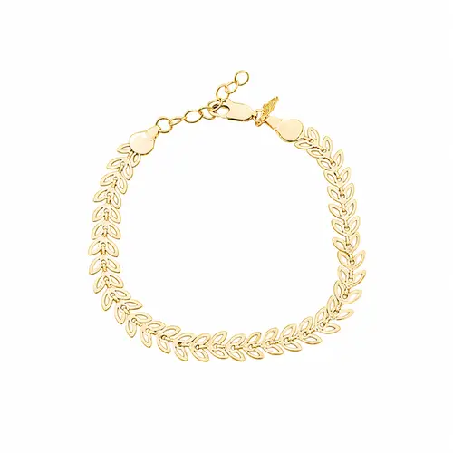 PULSEIRA ESCAMA BANHADA OURO 18K