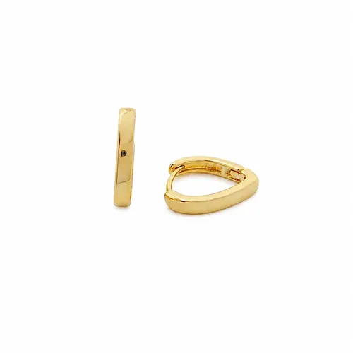 ARGOLA MINIMAL GLOW BANHADA A OURO 18K