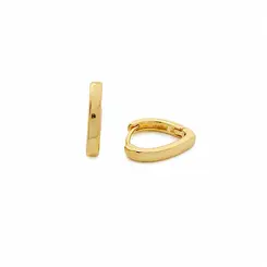 ARGOLA MINIMAL GLOW BANHADA A OURO 18K