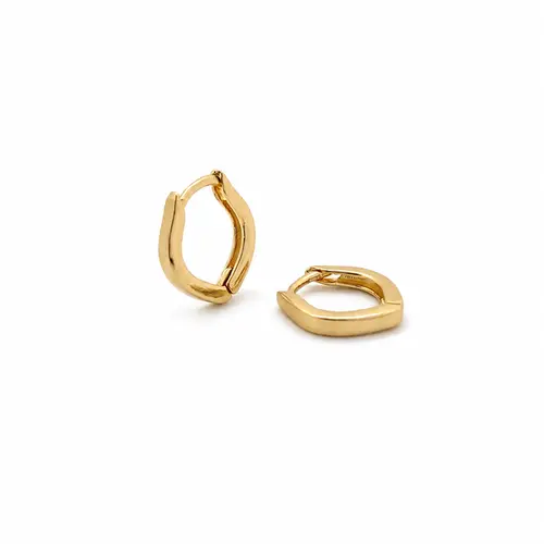 ARGOLA ESSENCE GOLD P BANHADA A OURO 18K