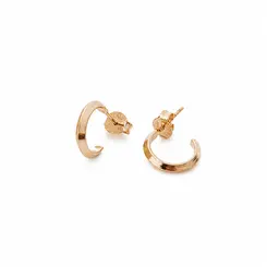 ARGOLA MONARCA P BANHADA A OURO 18K