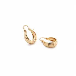 ARGOLA ALLURE BANHADA A OURO 18K