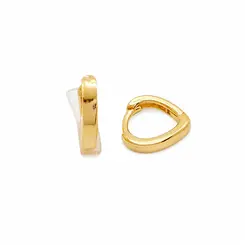 ARGOLA MINIMAL GLOW BANHADA A OURO 18K