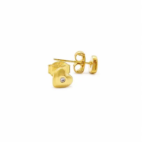 BRINCO CORAÇÃO DELICATO BANHADO A OURO 18K