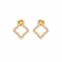 BRINCO CLOVER SHINE BANHADO A OURO 18K