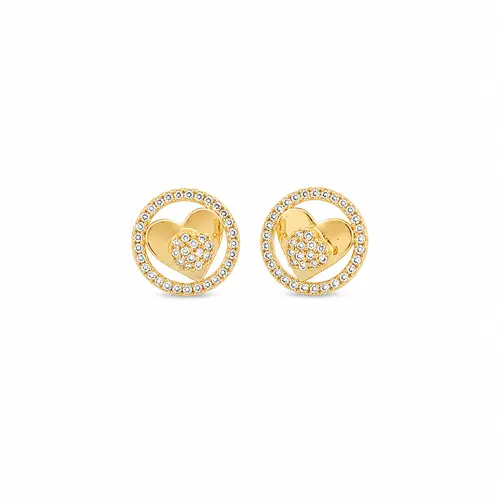 BRINCO CORAÇÃO LUMINI BANHADO A OURO 18K