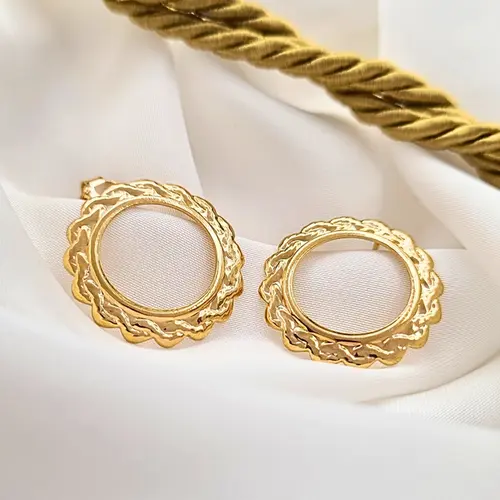 ARGOLA GOLD BANHADA A OURO 18K