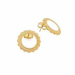 ARGOLA GOLD BANHADA A OURO 18K
