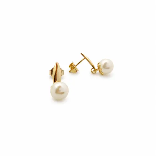 BRINCO PÉROLA ESSENCE BANHADA A OURO 18K