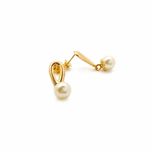 BRINCO GOTA PÉROLA ESSENCE BANHADO A OURO 18K