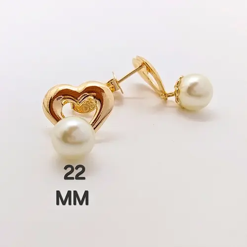 BRINCO CORAÇÃO VAZADO BANHADO A OURO 18K