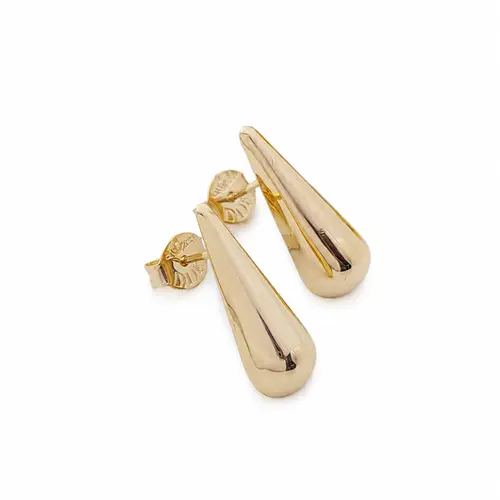 BRINCO GOTA LISO PP BANHADO A OURO 18K