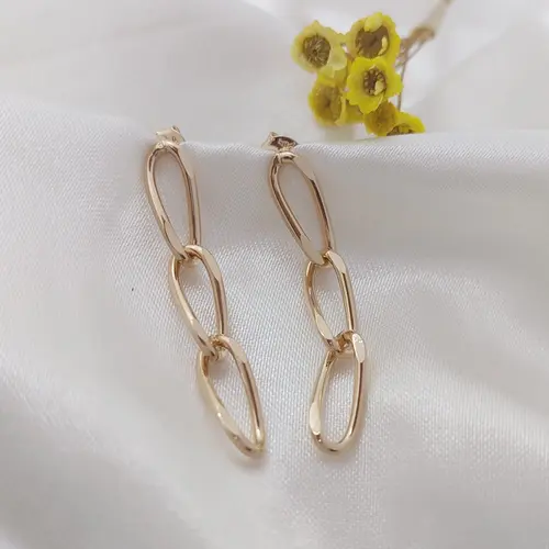 BRINCO ELOS ELEGGANCE BANHADO A OURO 18K