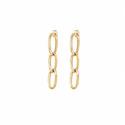 BRINCO ELOS ELEGGANCE BANHADO A OURO 18K