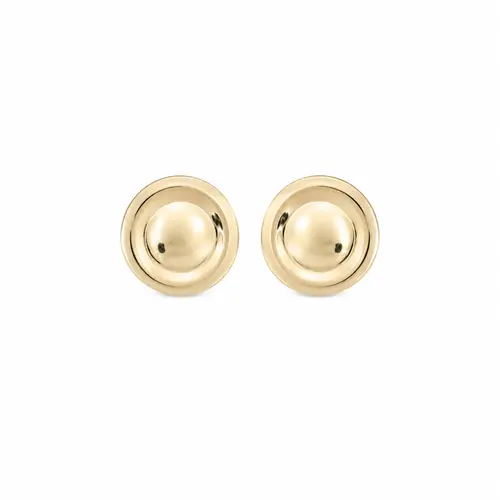BRINCO DOME ELEGANCE BANHADO A OURO 18K