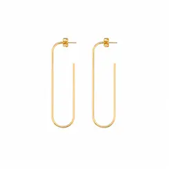 BRINCO MINIMAL LINE BANHADO A OURO 18K