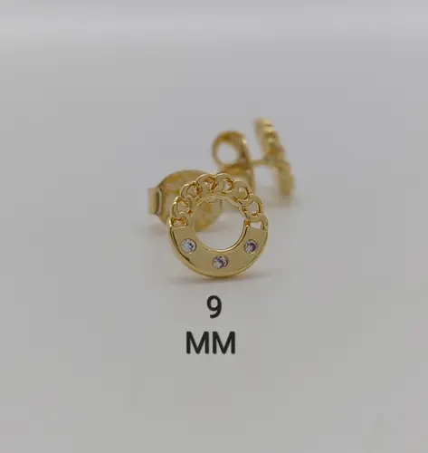 BRINCO ELEGANCE LEAF BANHADO A OURO 18K