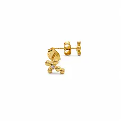 BRINCO FLOR ESSENCE BANHADO A OURO 18K