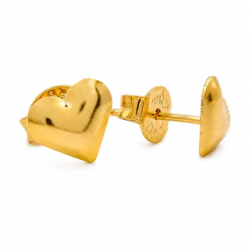 BRINCO CORAÇÃO CLÁSSICO BANHADO A OURO 18K