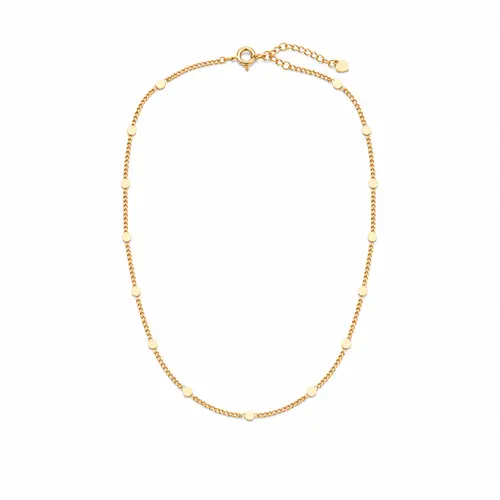 CHOKER DOTS SHINE GOLD BANHADA A OURO 18K