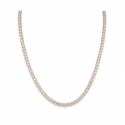 CHOKER RIVIERA ROSÉ BANHADA A OURO 18K