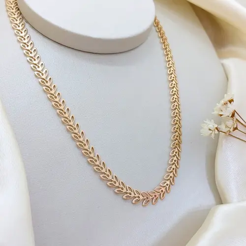 CHOKER ESCAMA BANHADA A OURO 18K