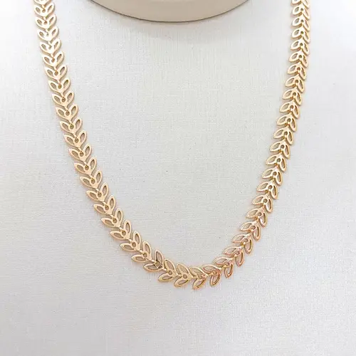 CHOKER ESCAMA BANHADA A OURO 18K