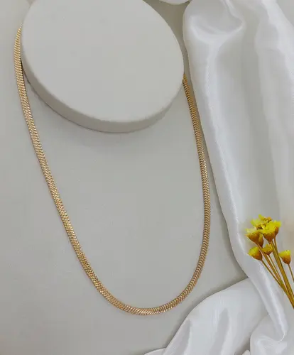 CHOKER FITA GLOW BANHADA A OURO 18K