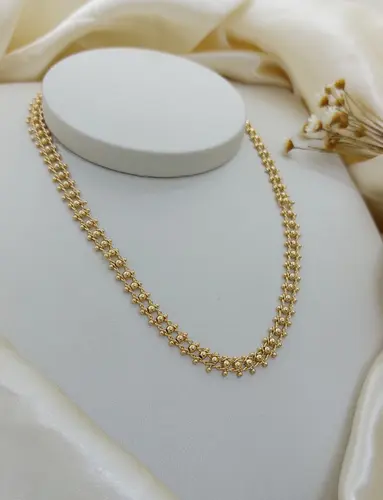 CHOKER LUZ DOURADA BANHADA A OURO 18K