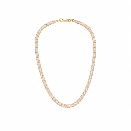 CHOKER RIVIERA LUX BANHADA A OURO 18K