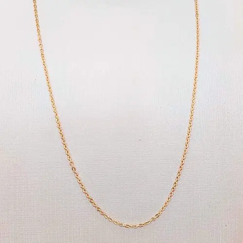 Corrente Masculina Elo Fino Banhada a Ouro 18k