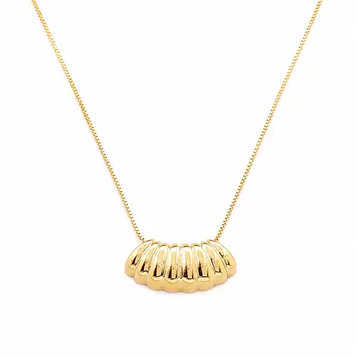 COLAR CONHA ELEGANCE BANHADO A OURO 18K
