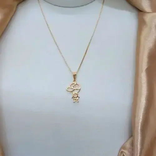 COLAR GIRL BANHADO A OURO 18K