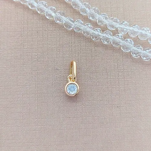 PINGENTE CRYSTAL DROPS BANHADO A OURO 18K