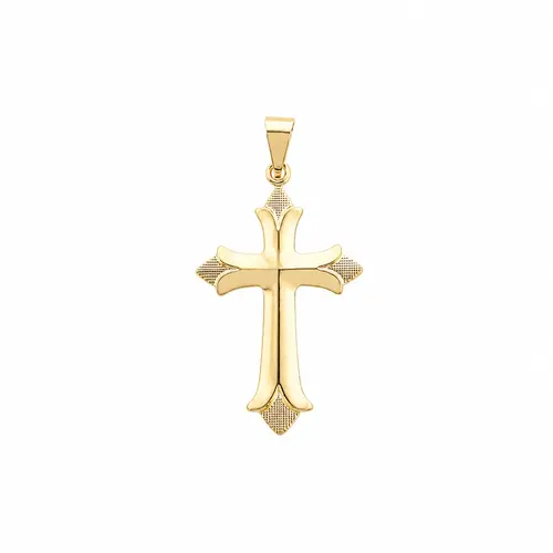 PINGENTE CRUZ MAJESTOSA BANHADA A OURO 18K BANHADA A OURO 18K