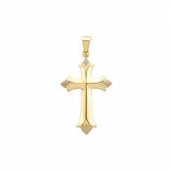 PINGENTE CRUZ MAJESTOSA BANHADA A OURO 18K BANHADA A OURO 18K
