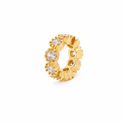 PINGENTE ESPAÇADOR RIVIERA BANHADO A OURO 18K