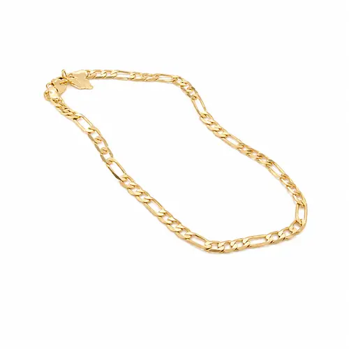 PULSEIRA ELO GRUMET BANHADA A OURO 18K